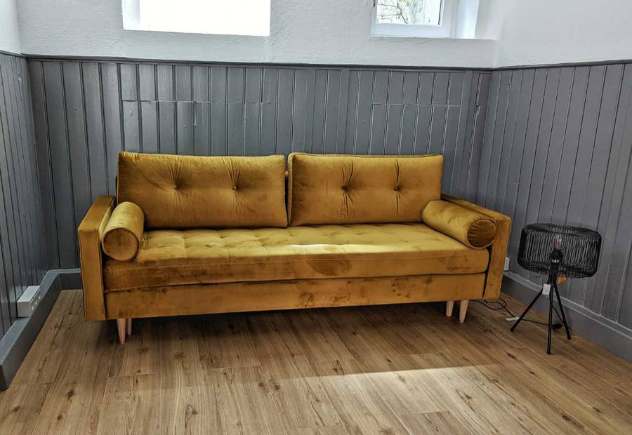 Die Sofaecke nach dem Umbau